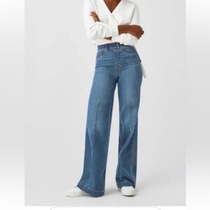 SPANX Denim Wide Leg Jeans